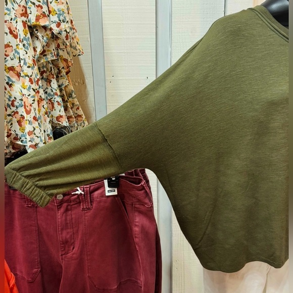 Andree Relaxed Fit Sweater - Olive Green - Picture 3 of 4